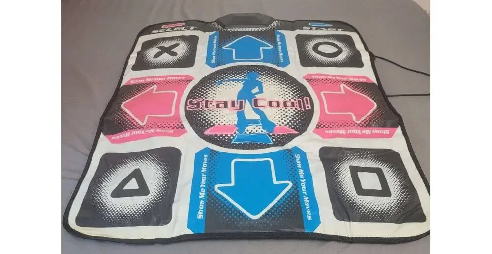 Dance Dance Revolution Mat -- Stains & Holes